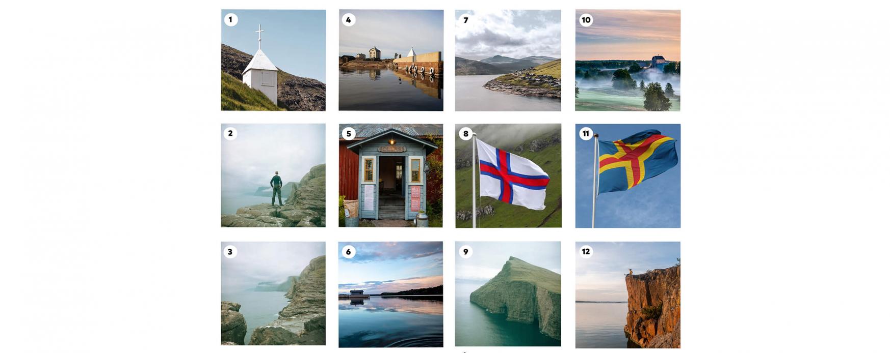 Bilder från Färöarna och Åland. Tävlingen pågår på Facebook.